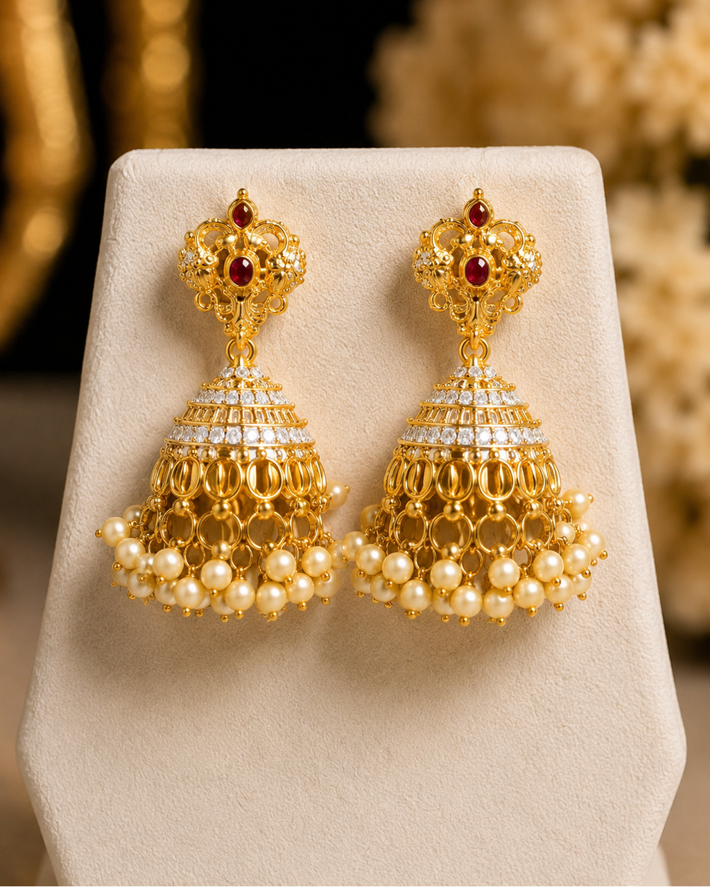 Aurikala Laxmi Temple Pendant Set