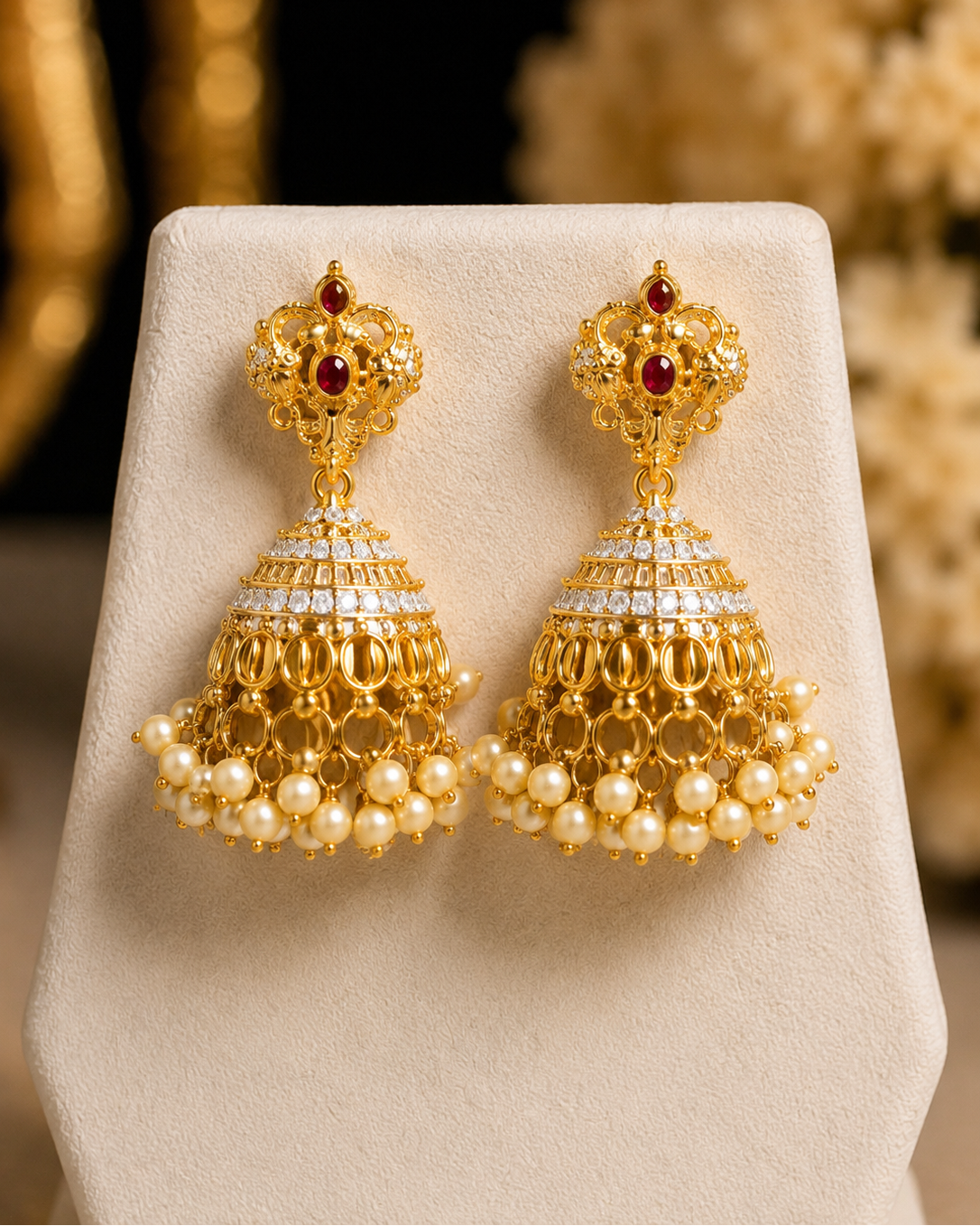 Aurikala Laxmi Temple Pendant Set