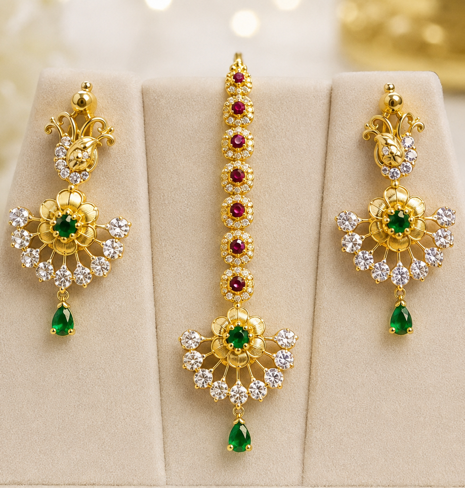 Aurikala Rajsi Mayura Necklace Set