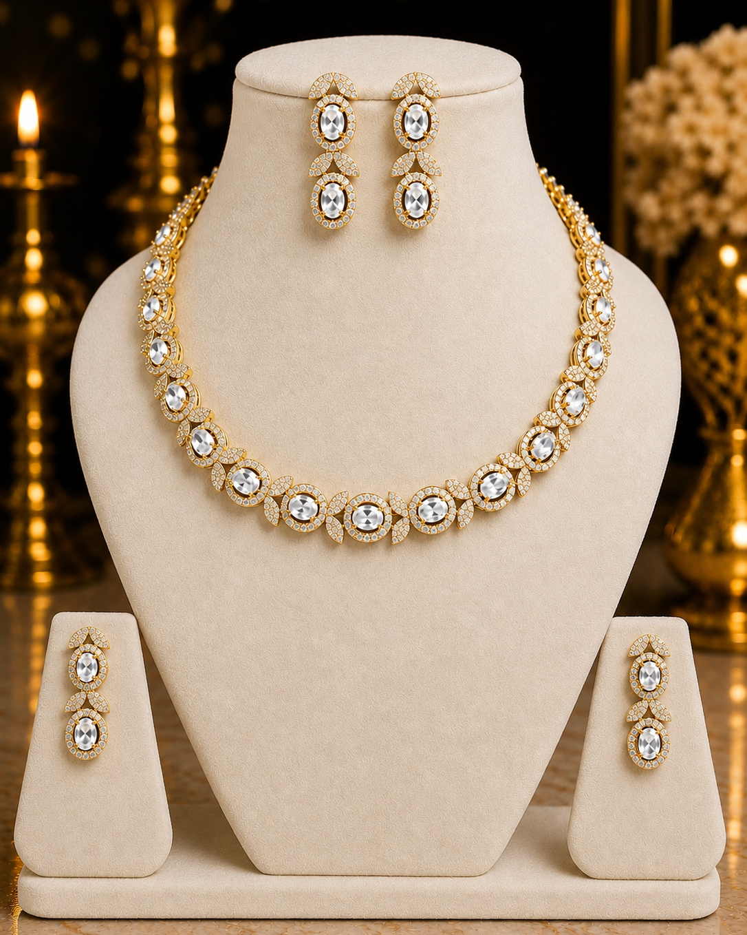 Aurikala Imperial Oval Necklace Set