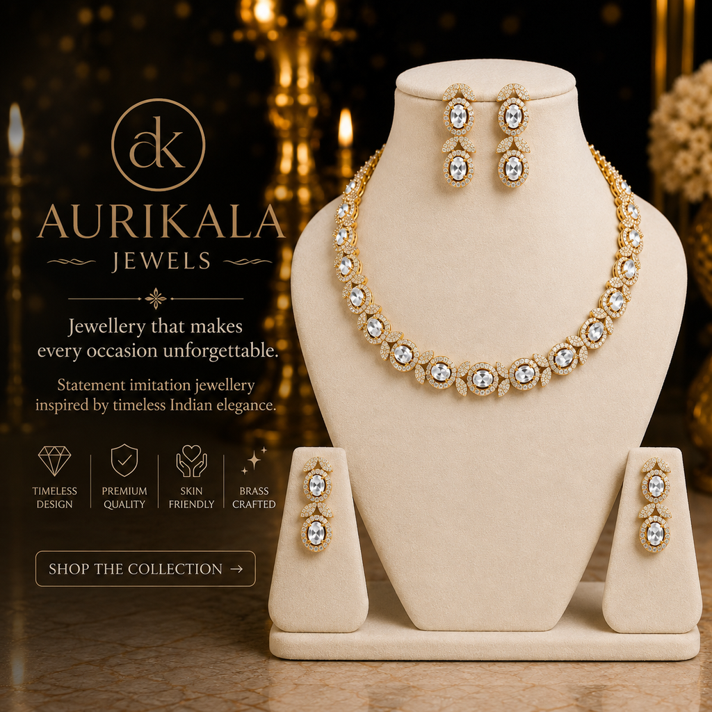 Aurikala Imperial Oval Necklace Set