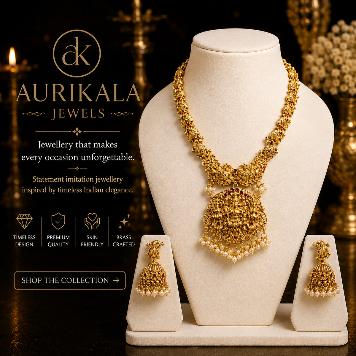 Aurikala Laxmi Vaibhav Pendant Set