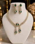 Aurikala Emerald Swan Royal Necklace
