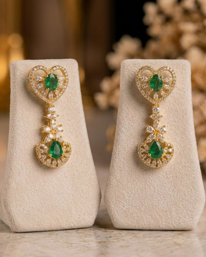 Aurikala Emerald Noor Necklace Set